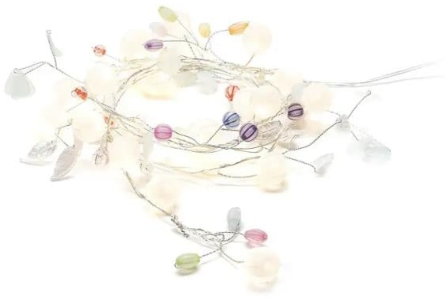 Konstsmide LED Lichterkette grüne Blätter und Beeren 1,80 m warmweiß mit Timer Bild 1