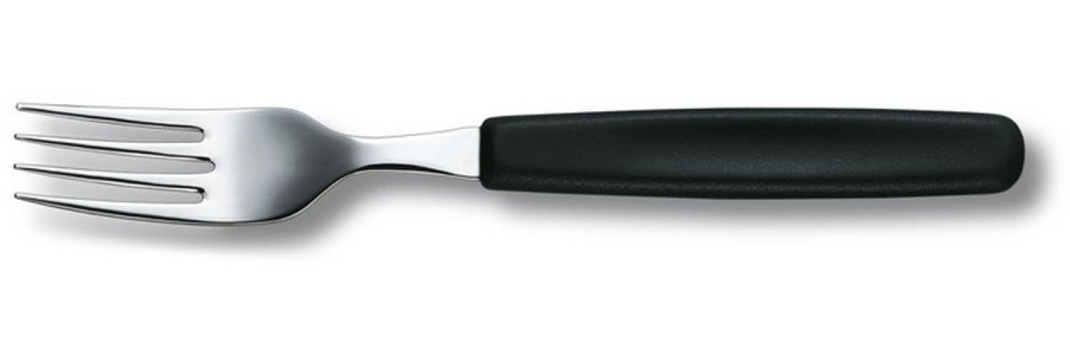 VICTORINOX Gabel Tafelgabel schwarz, silber glänzend Bild 1