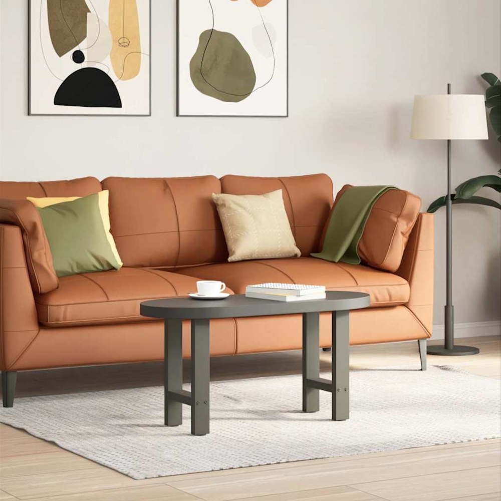 vidaXL Couchtischbeine Anthrazit 2 Stk. 28x(42-43) cm Stahl 4013274 Bild 1
