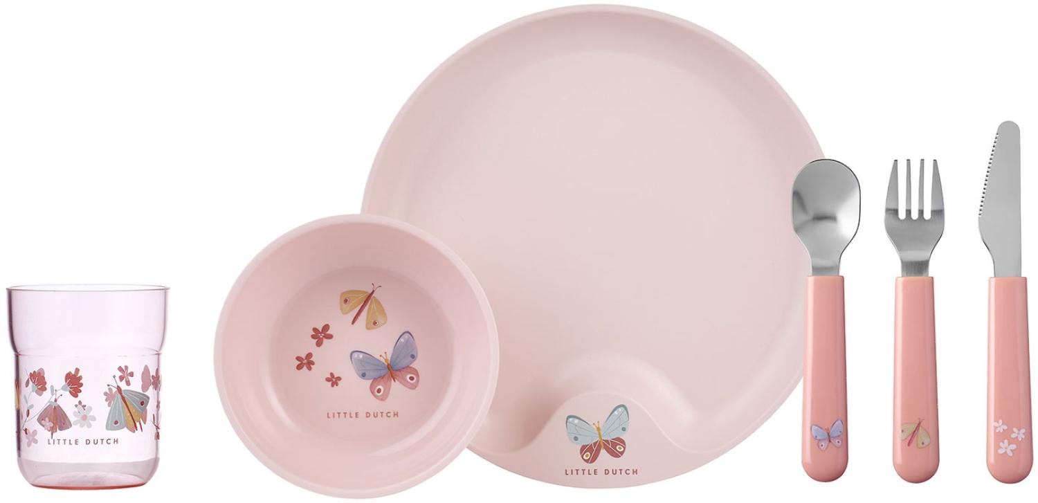 Mepal MIO Kindergeschirrset Flowers & Butterflies 6-teilig Bild 1