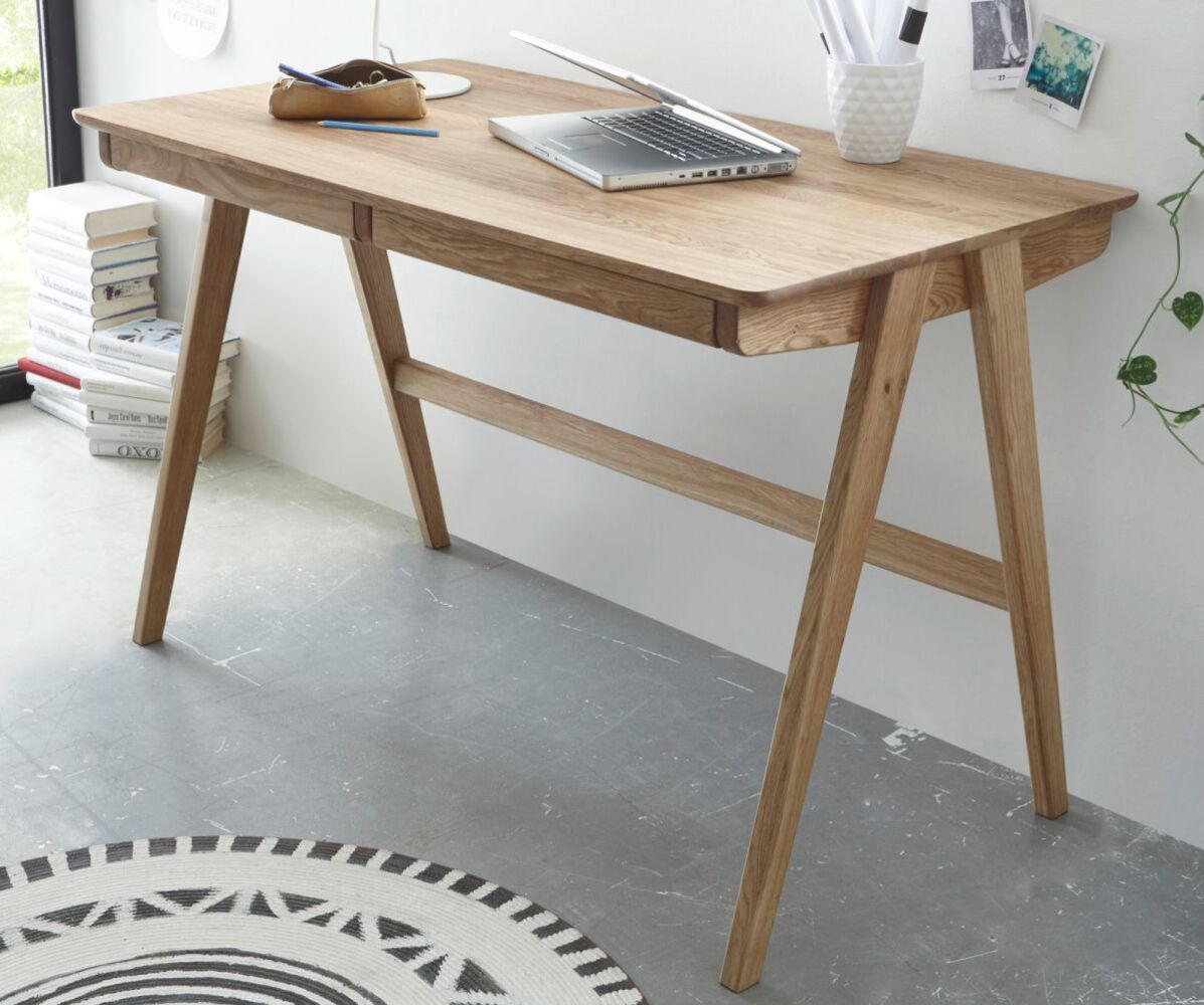 Schreibtisch Dana / Delia, Holzfarben, 120 x 76 x 65 cm Bild 1