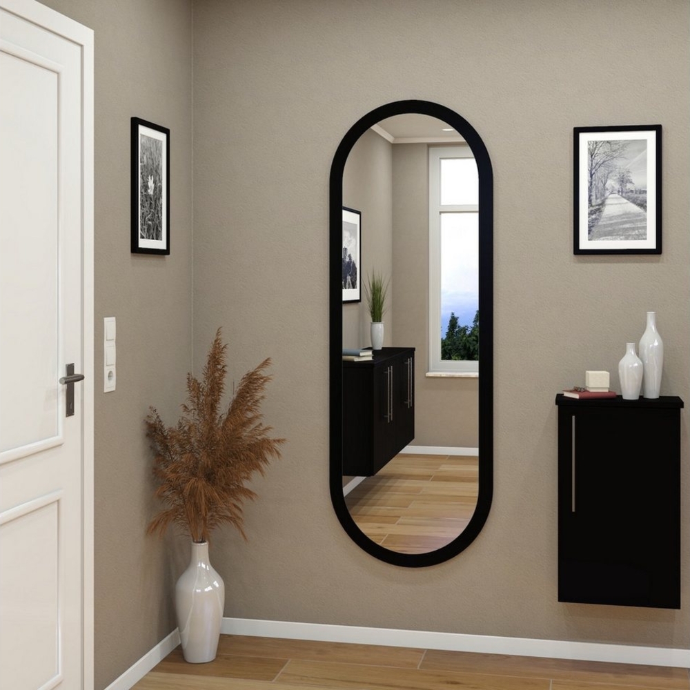 MySpiegel. de Wandspiegel Spiegel auf Holz mit Doppelrundbogen Bild 1