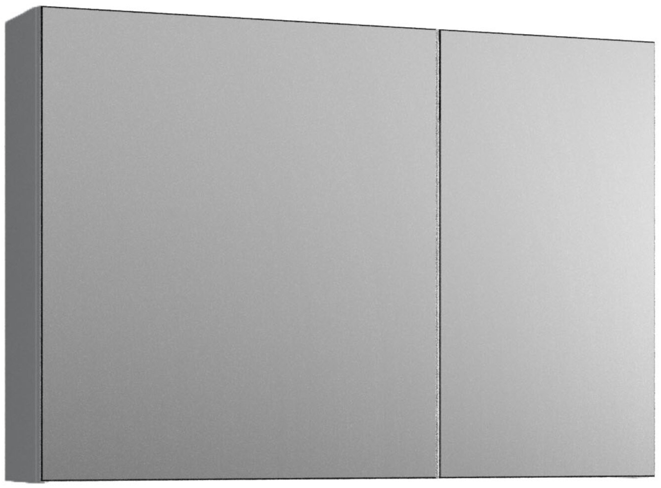 BADEDU GERS Spiegelschrank 80 cm breit, Grau Bild 1