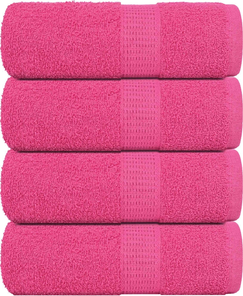 vidaXL Gästetücher 4 Stk. Rosa 30x50 cm 360 g/m² 100% Baumwolle 137044 Bild 1