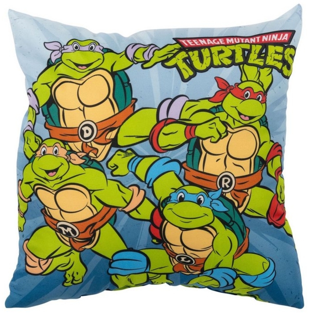 United Labels® Dekokissen Teenage Mutant Ninja Turtles Kissen Plüsch Zierkissen 40x40 cm Bild 1
