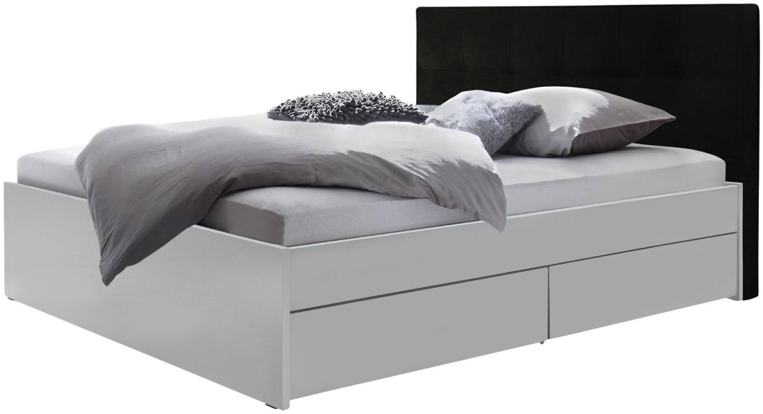 Hasena pronto - Wood Otello Massivholzbett 180x200 Buche weiss deckend, lackiert 336-Kul smoke Bild 1