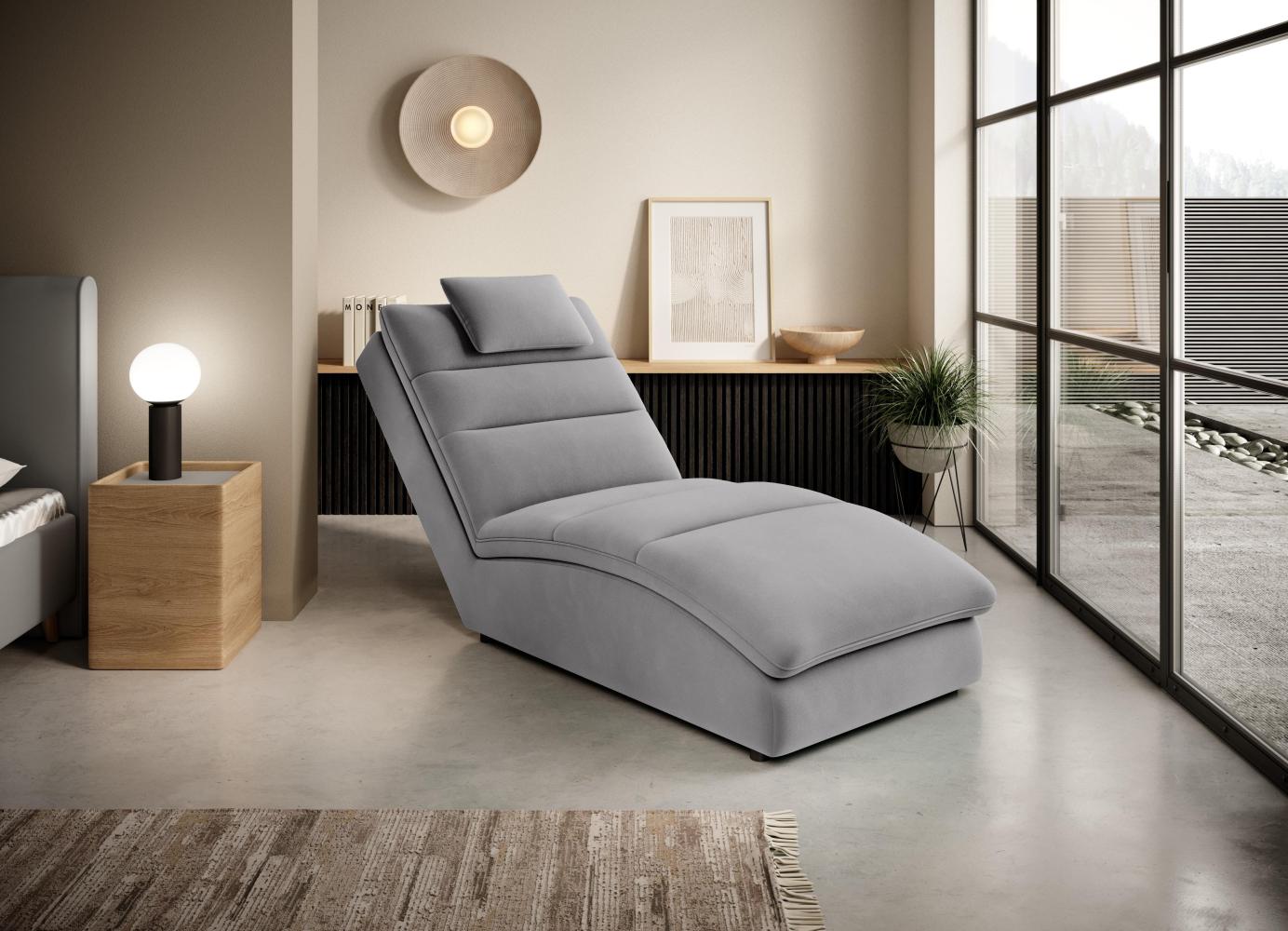 Wohnideebilder Taco Grau Chaiselongue CH-TAC-03NU Bild 1