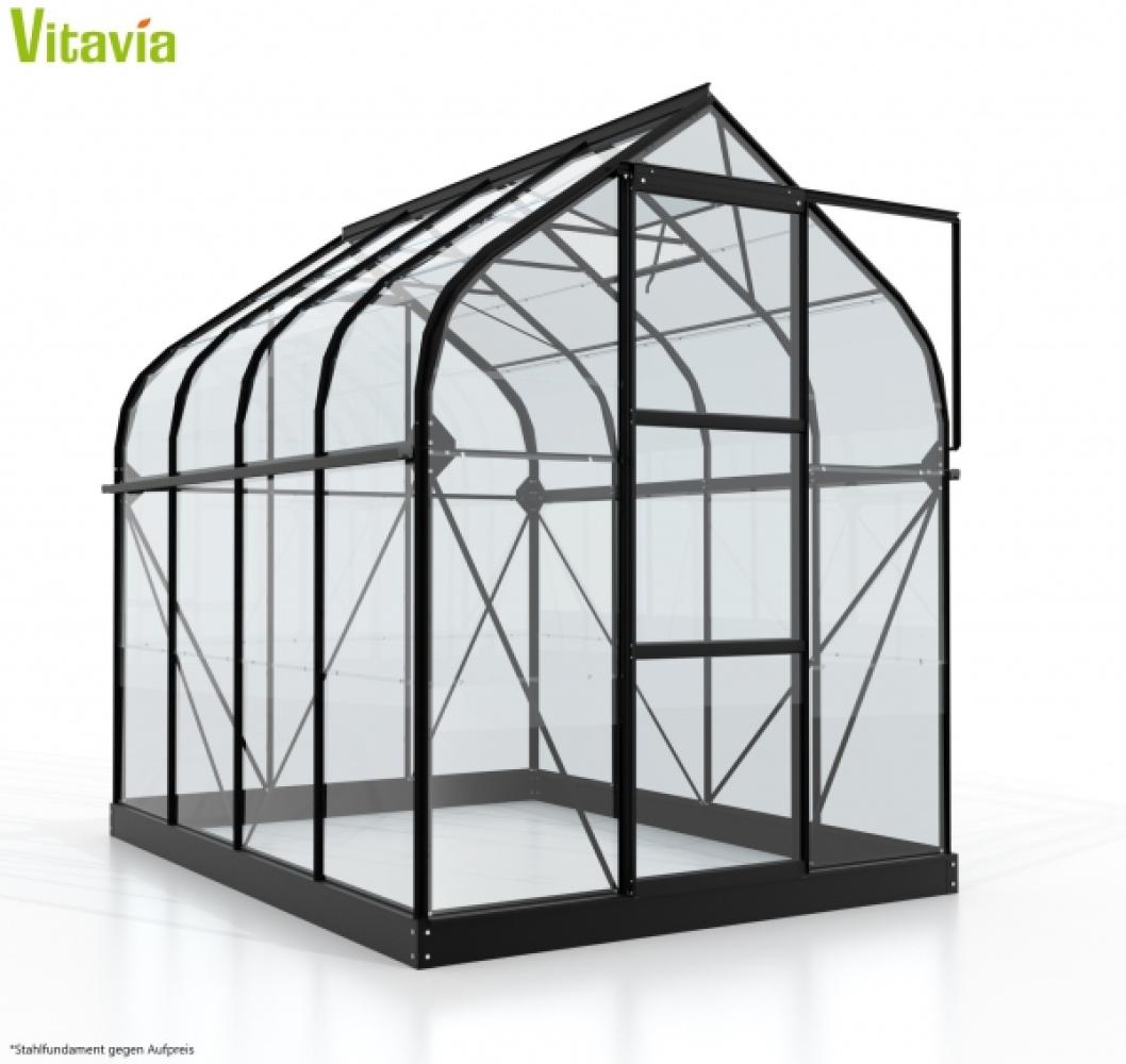 Vitavia Gewächshaus Orion 5000, ESG 3mm, schwarz Bild 1