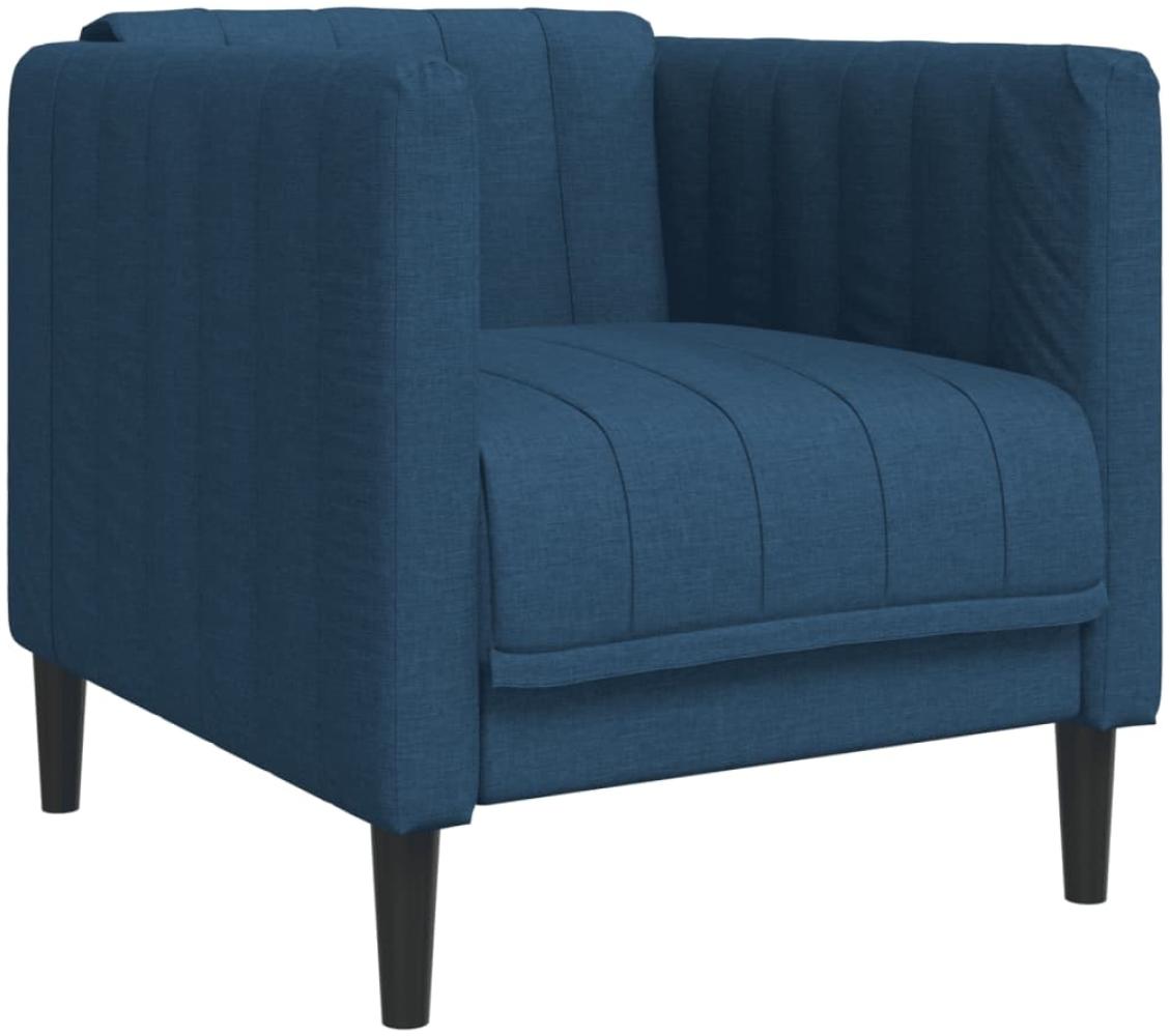 vidaXL Sessel Blau Stoff 372601 Bild 1