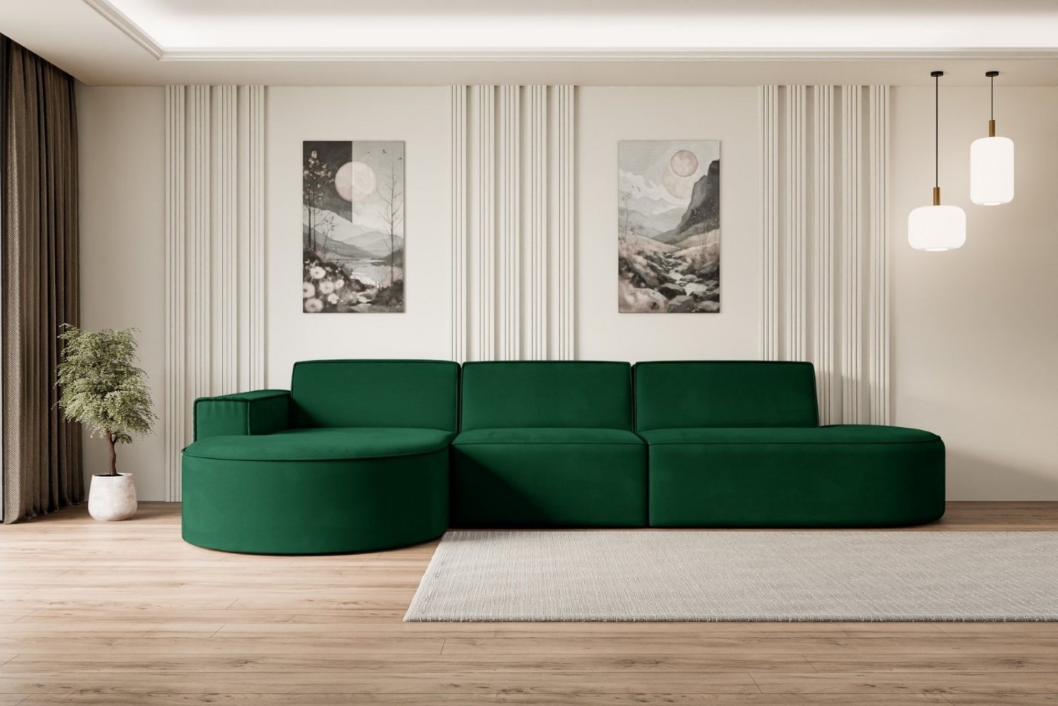 ALTDECOR Ecksofa MARI-L2, Sofa Praktische Bequeme Funktionsecke Couch L-Form Eckcouch, Corner Sofa U-Form Vielseitige Sofa Wohnlandschaft Wohnzimmer Bild 1