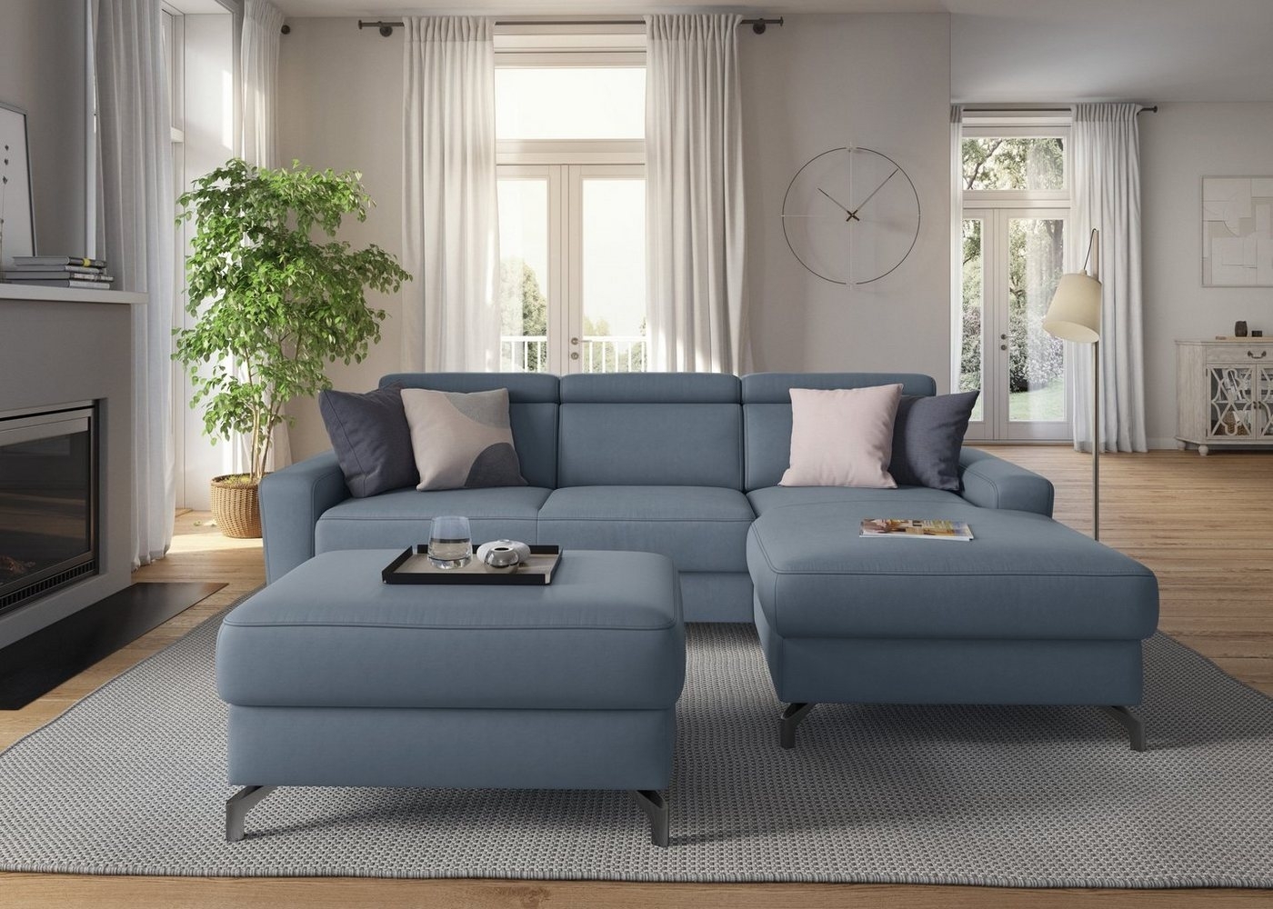 sit&more Ecksofa Scarlett L-Form, inklusive Kopfteilverstellung, wahlweise mit Bettfunktion, Bettkasten Bild 1