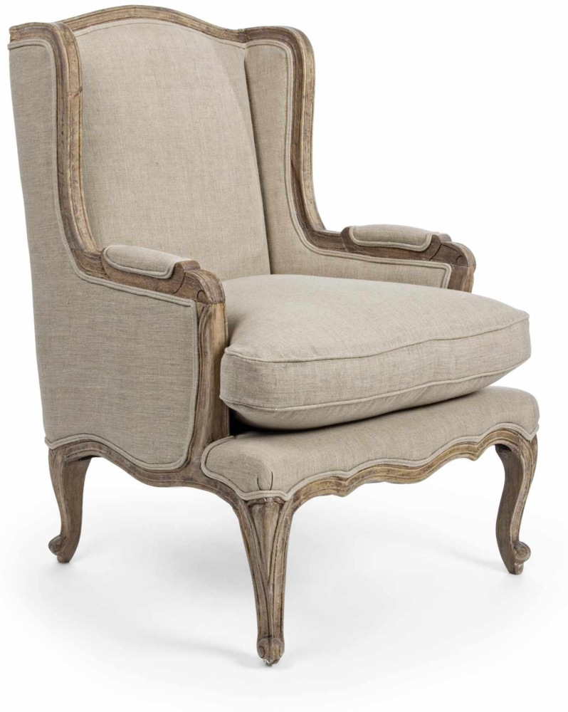 Sessel Catherine mit Stoff-Bezug, Beige Bild 1