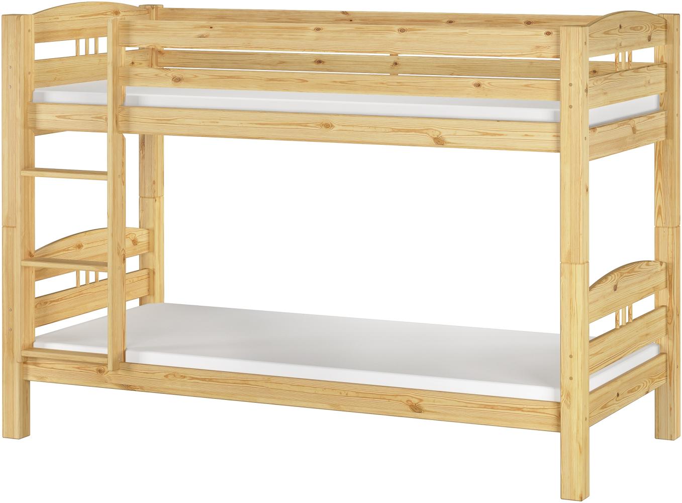 Erst-Holz Etagenbett Kiefer natur 90x200 Bild 1