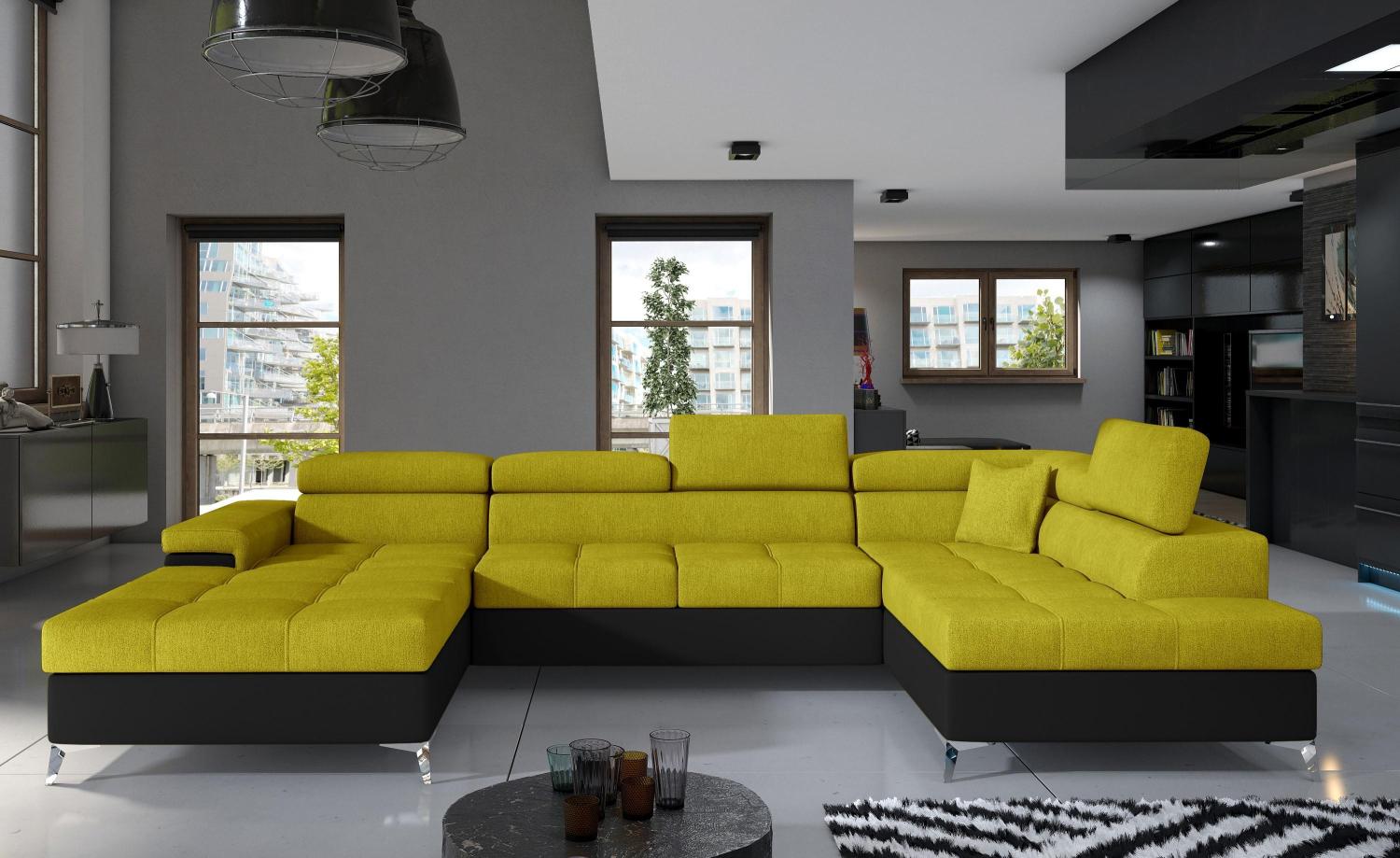 Wohnideebilder Eduardo Gelb Ecksofas & Eckcouches Edr_46 Bild 1