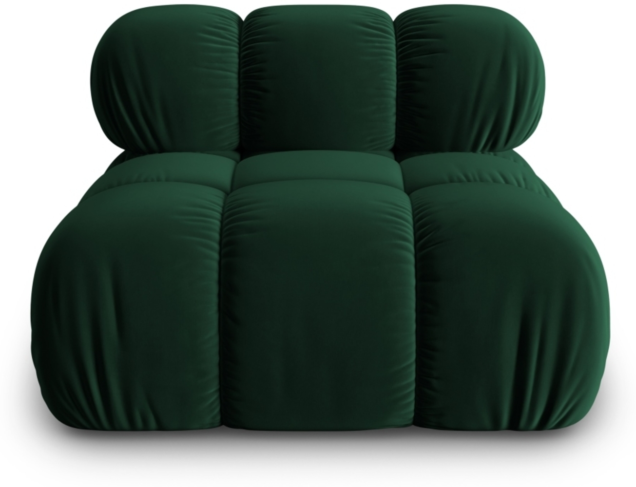 Micadoni Armloses Modul Bellis Samt Bluvel Flaschengrün Bild 1