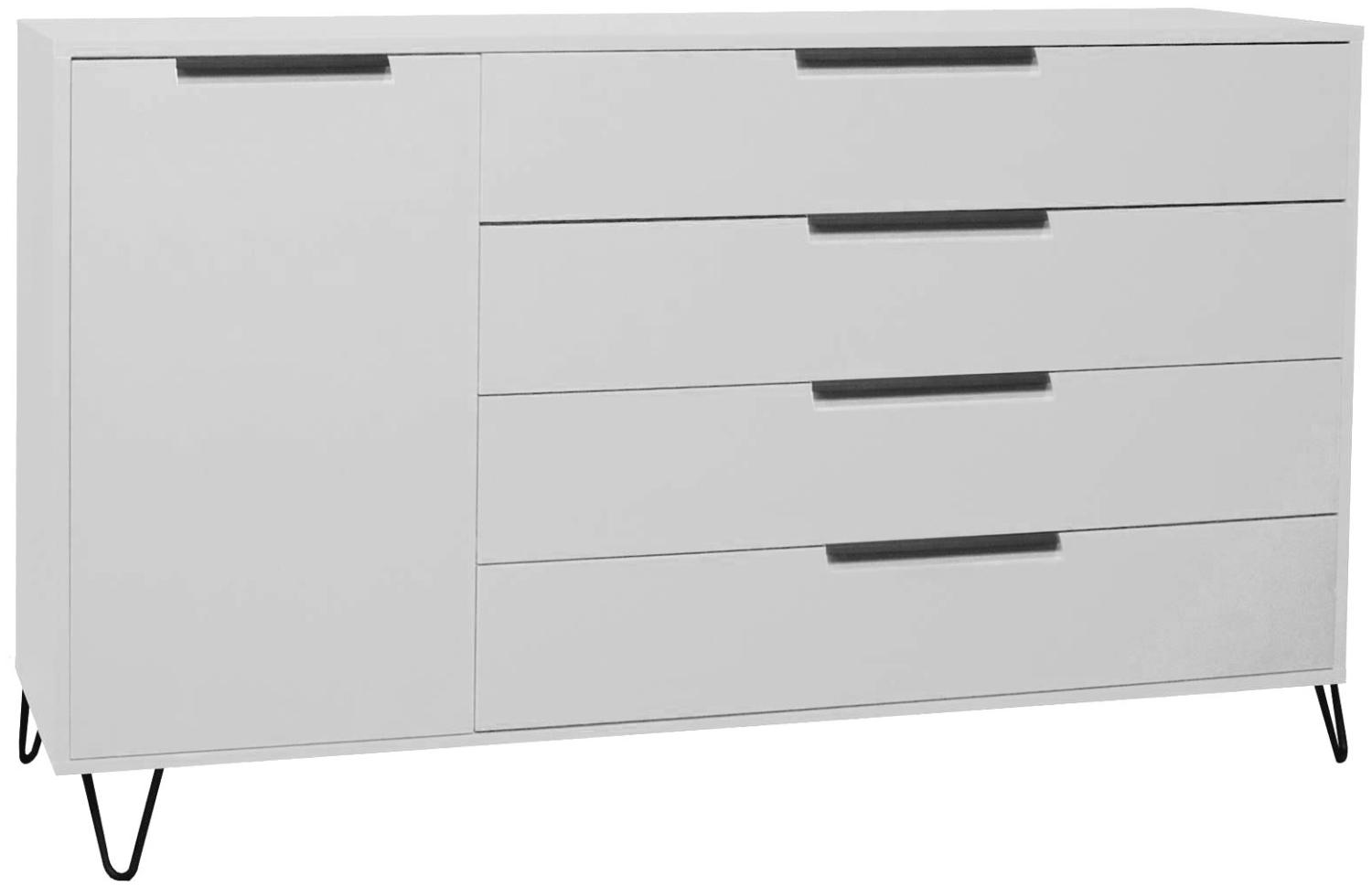 Sideboard Erna 168x45x102 Kreidegrau matt Lack 14767-D Bild 1