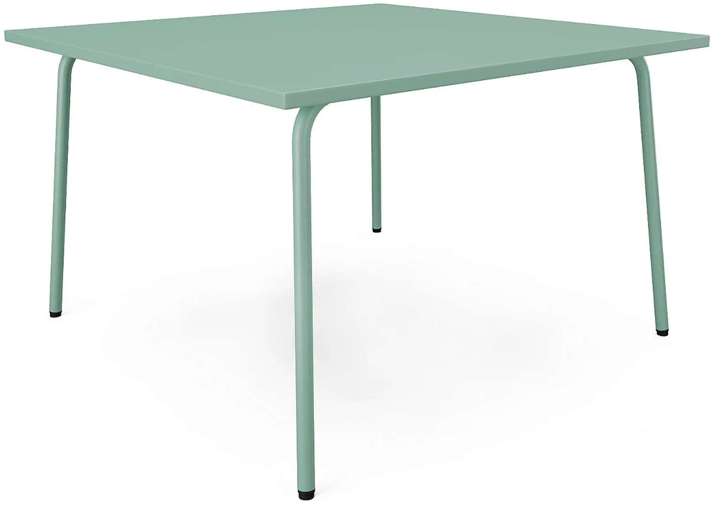 Vente-unique - Gartentisch quadratisch - L. 120 cm - Metall - Mandelgrün - MIRMANDE von MYLIA Bild 1