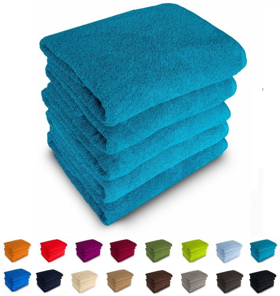 MatratzenL.A.B® Duschtücher 70x140 cm Rimini 500 g/m² Blauer Schwan®, 100% Baumwolle (Duschtücher), Badetücher, Frotee, 23 Farben, mit Aufhänger, einzeln verpackt Bild 1