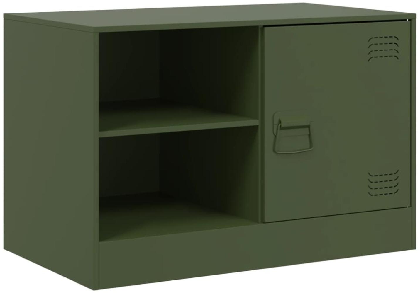 vidaXL TV-Schrank Olivgrün 67x39x44 cm Stahl 841699 Bild 1