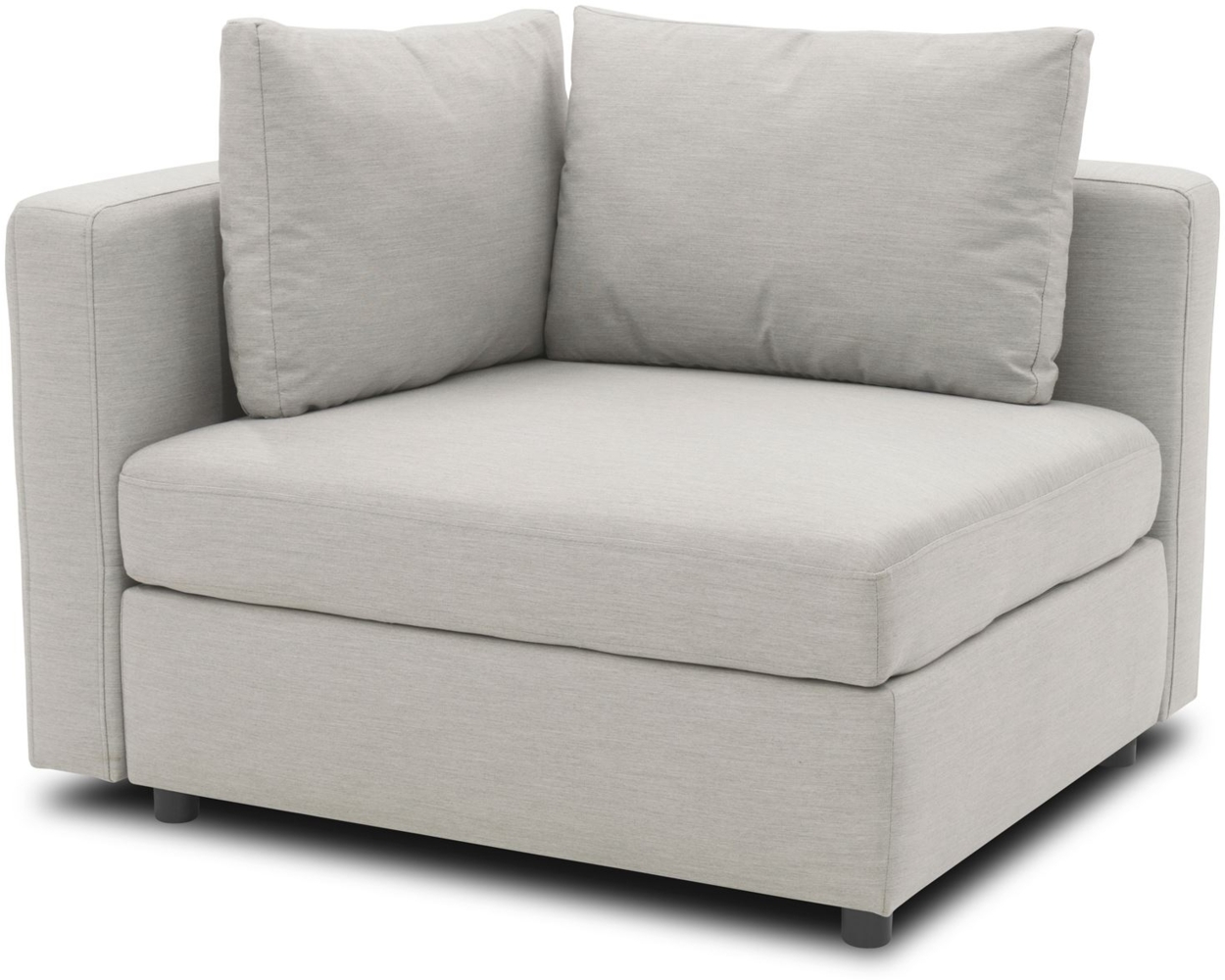 Gartenlounge Ecke Rechts Bozhana 110x67x96 mit Outdoorbezug in silber Bild 1