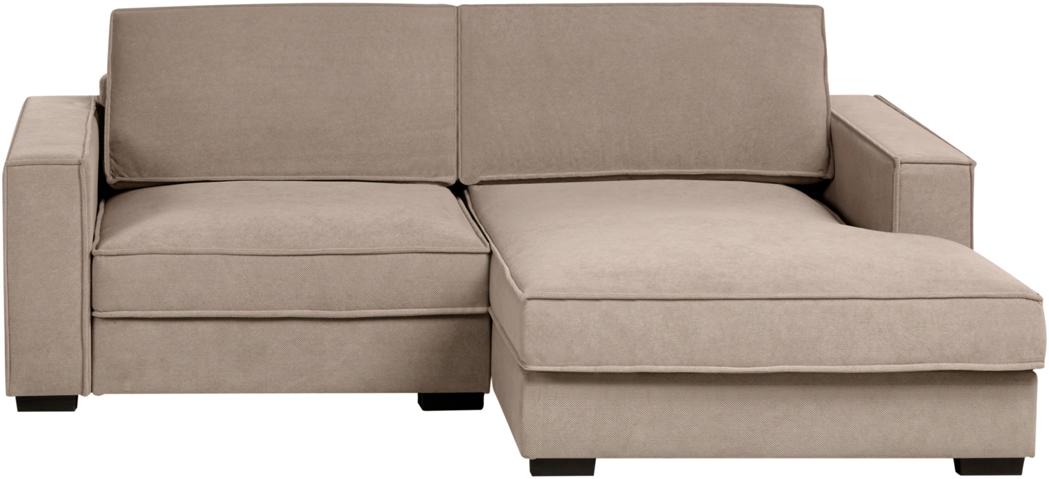 Ecksofa KOLDING Stoff Taupe linksseitig Bild 1