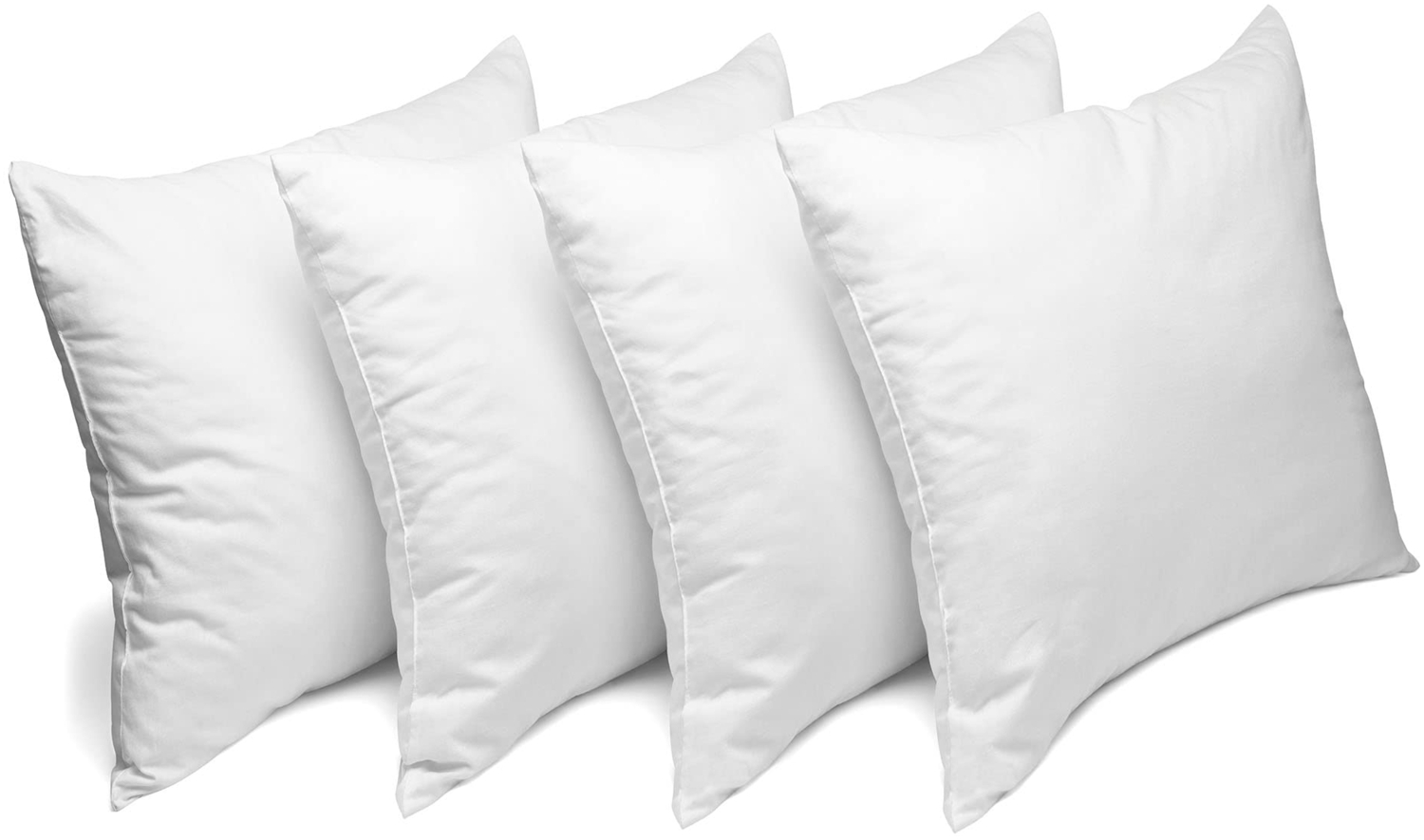 MSS Kissenbezug 4er Set - 80x80 cm - Weiß Bild 1