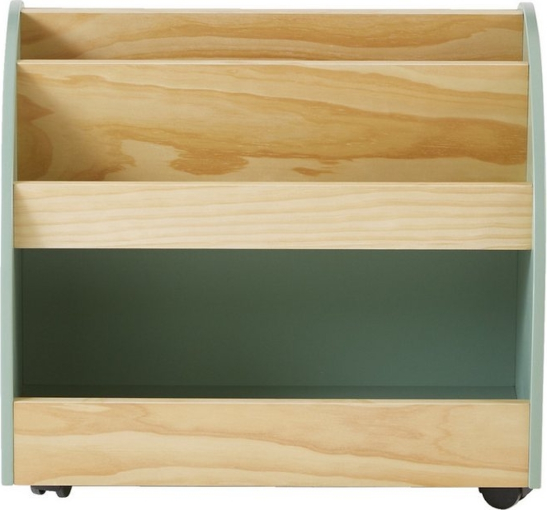 vertbaudet Bücherregal Kinderzimmer Bücherregal auf Rollen REGENBOGEN Bild 1