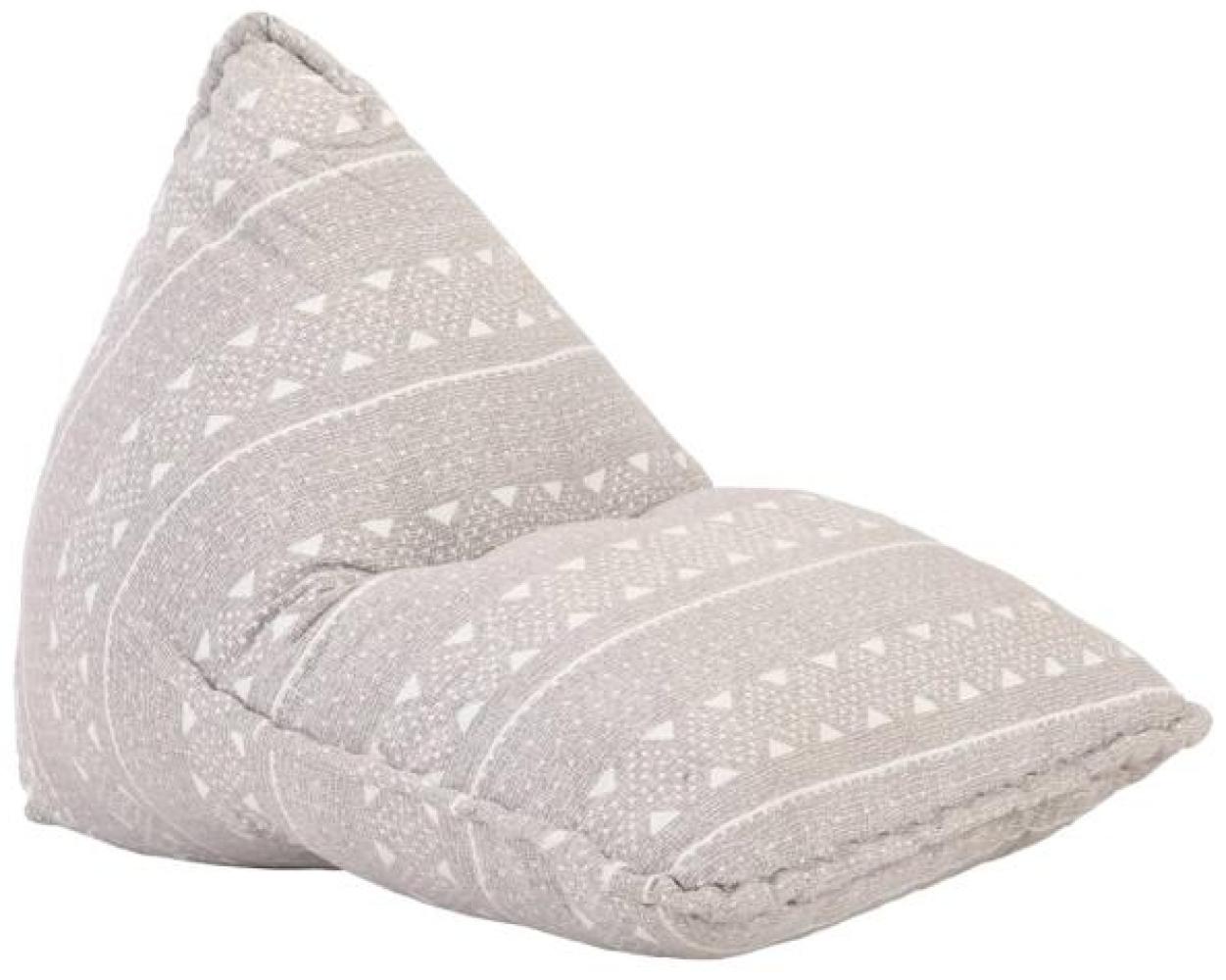 vidaXL Beanbag Hellbraun Stoff Patchwork 287729 Bild 1