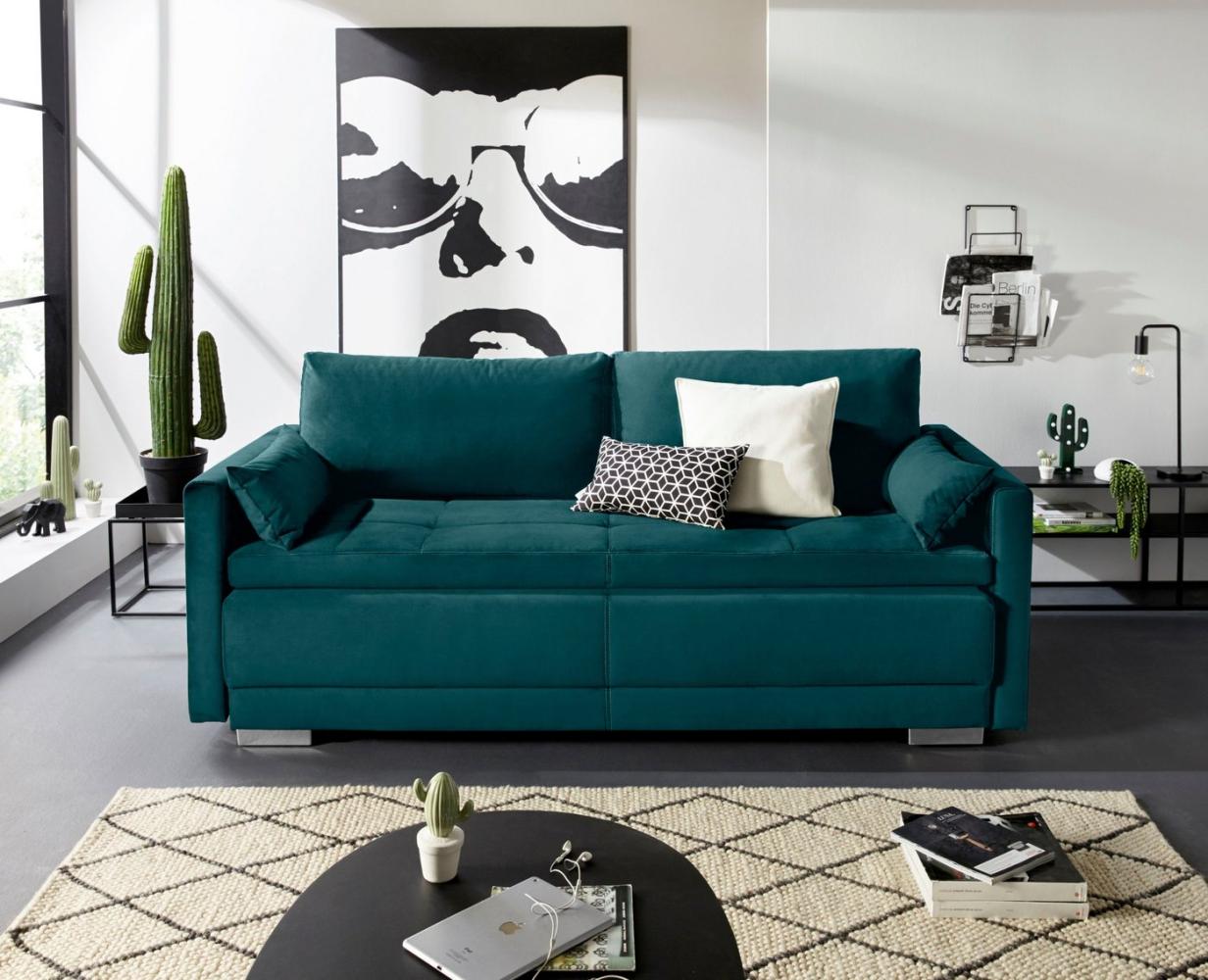 INOSIGN Schlafsofa Berlin, mit Boxspringaufbau, Bettfunktion & Bettkasten, Dauerschlafsofa Bild 1