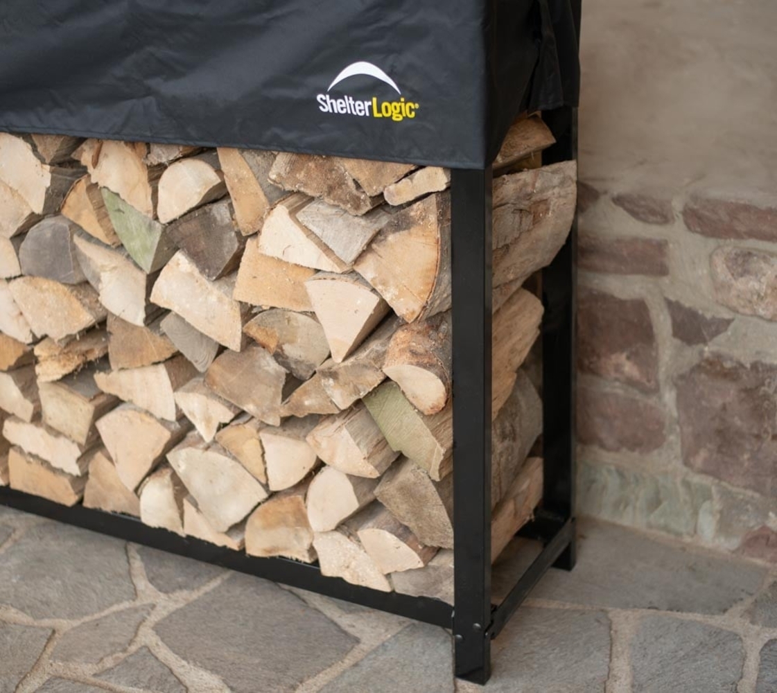 ShelterLogic Stahl Kaminholzregal inkl. Abdeckung Bild 1