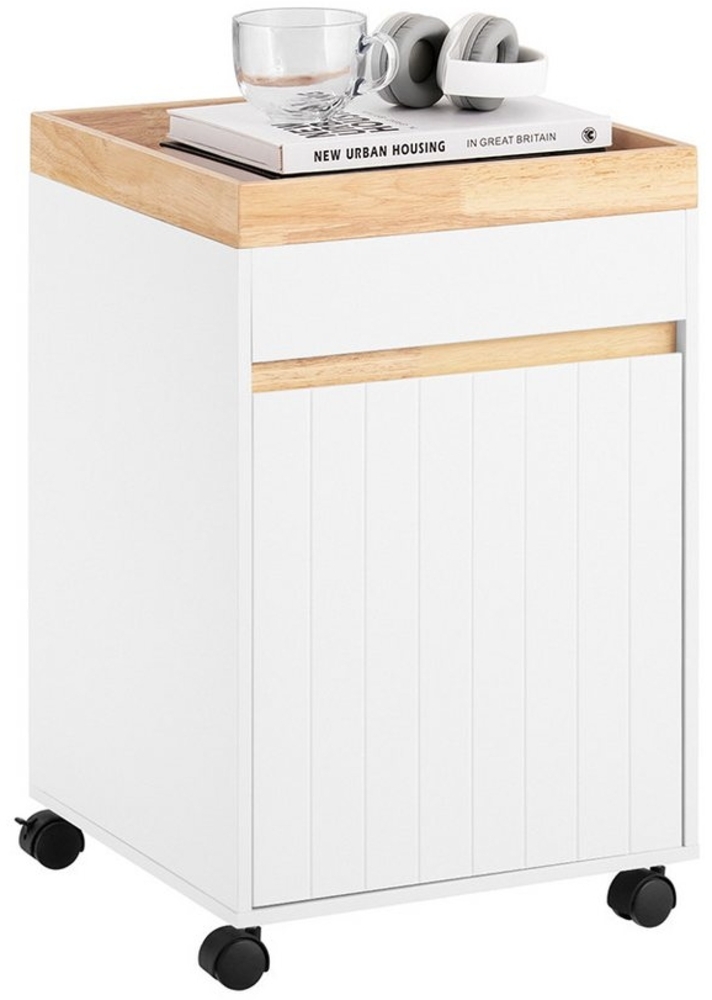 SoBuy Rollcontainer ASK03, Bürowagen Beistellwagen Aktenwagen Druckertisch mit Rollen Bild 1