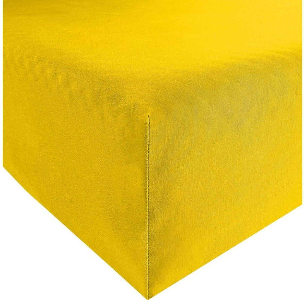 Erwin Müller Spannbettlaken Spannbettlaken "Memmingen", Jersey, Gummizug: Rundumgummi, (1 Stück), Interlock-Jersey Uni Bild 1
