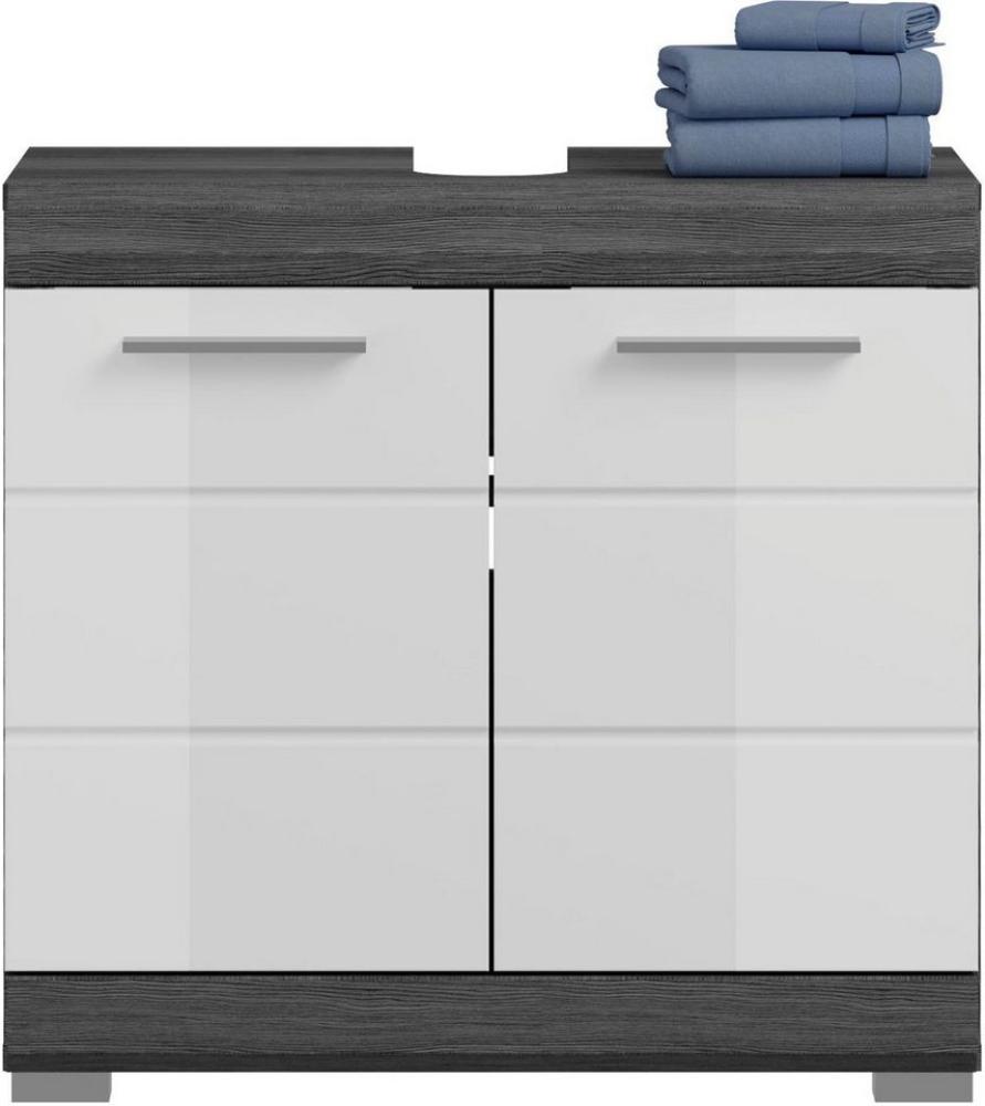 INOSIGN Waschbeckenunterschrank Siena, Breite 60cm, 2 Tür, 2 Fächer, mit Siphonausschnitt, MDF-Front (1-St) in verschiedenen Farben erhältlich, Badmöbel, Badschrank, Kommode, Bad Bild 1