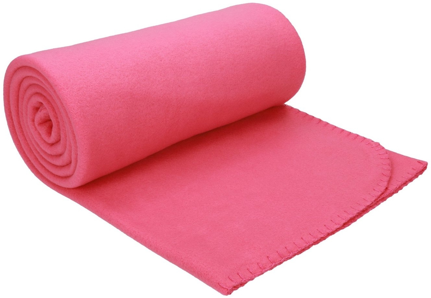 Wohndecke Luxus Fleecedecke Kuscheldecke Größe 130x170 cm Farbe Fuchsia Pink, Betz, 180 g/m² Bild 1