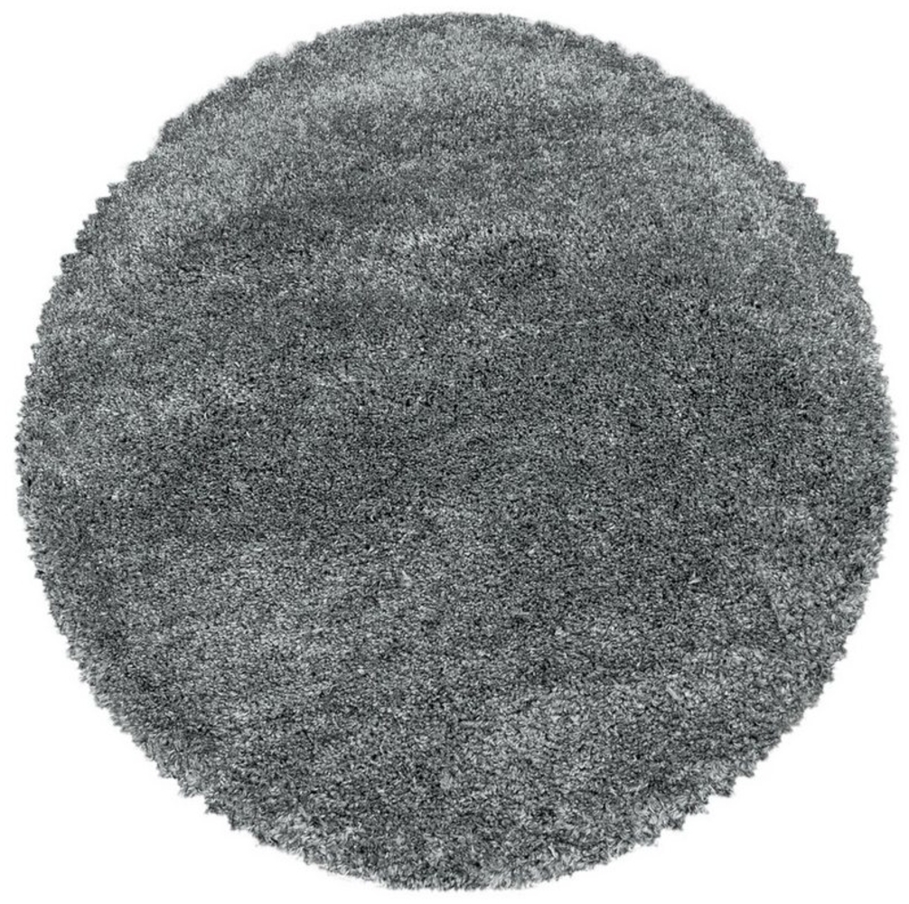 Carpettex Hochflor-Teppich Unicolor - Einfarbig, Rund, Höhe: 30 mm, Teppich Wohnzimmer Einfarbig Shaggy verschidene farben und größen Bild 1