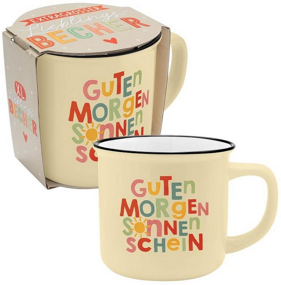 XL Tasse Tee- Kaffeetasse Kaffeebecher 55cl Geschenk Sheepworld MORGEN 074176 Bild 1