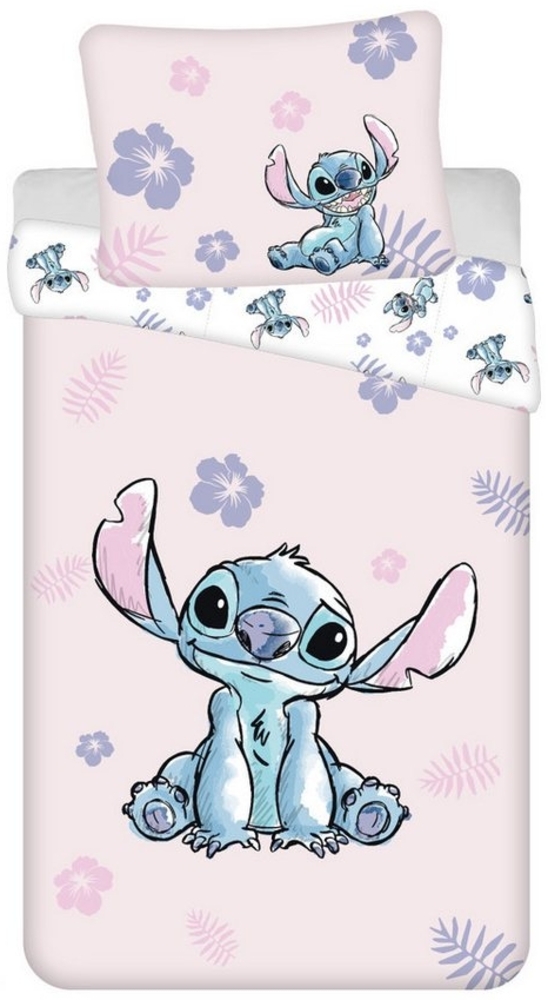 Disney Lilo & Stitch Bettwäsche aus Baumwolle 140x200 cm Bettbezug mit 70x90 cm Kissenbezug Bild 1