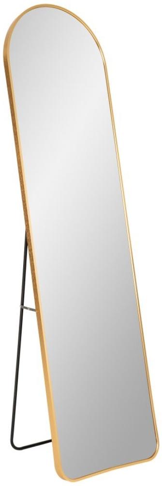 Moderner Standspiegel BARCA gold ca. 150x40cm Aluminium Ankleidespiegel Bild 1