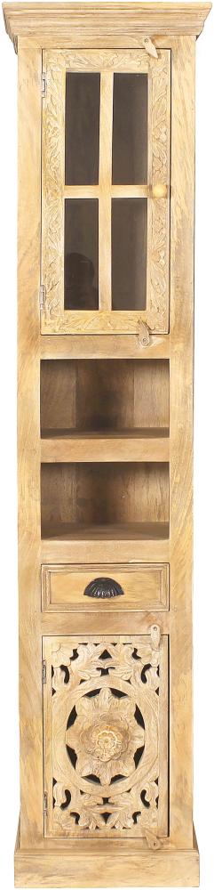 Badezimmer Hochschrank Lakadee Badschrank Badmöbel Bad Schrank Regal Massivholz Bild 1