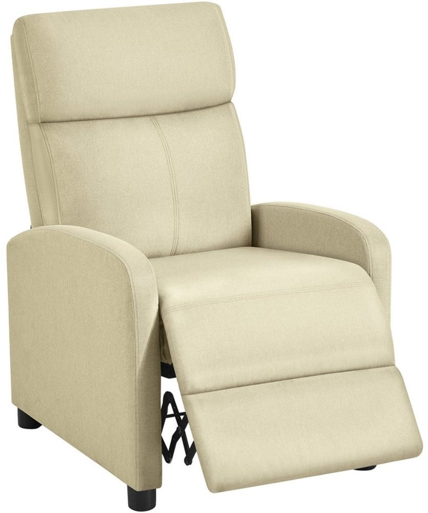 Yaheetech Relaxsessel Loungesessel mit Liegefunktion, Fernsehsessel Einzelsofa Ruhesessel mit Verstellbarer Fußstütze Bild 1
