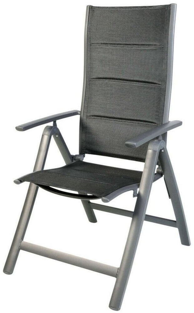 Alu Klappsessel 6-fach verstellbar gepolstert Gartenstuhl Liegestuhl Liegesessel Bild 1