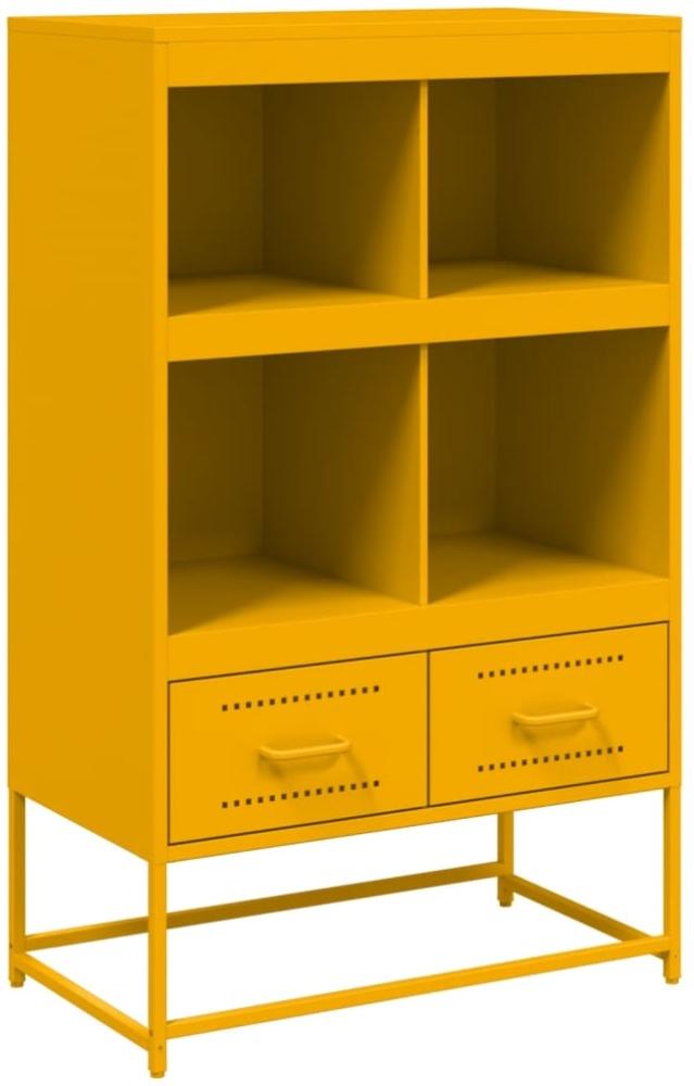 vidaXL Highboard Senfgelb 68x39x111,5 cm Stahl 846605 Bild 1