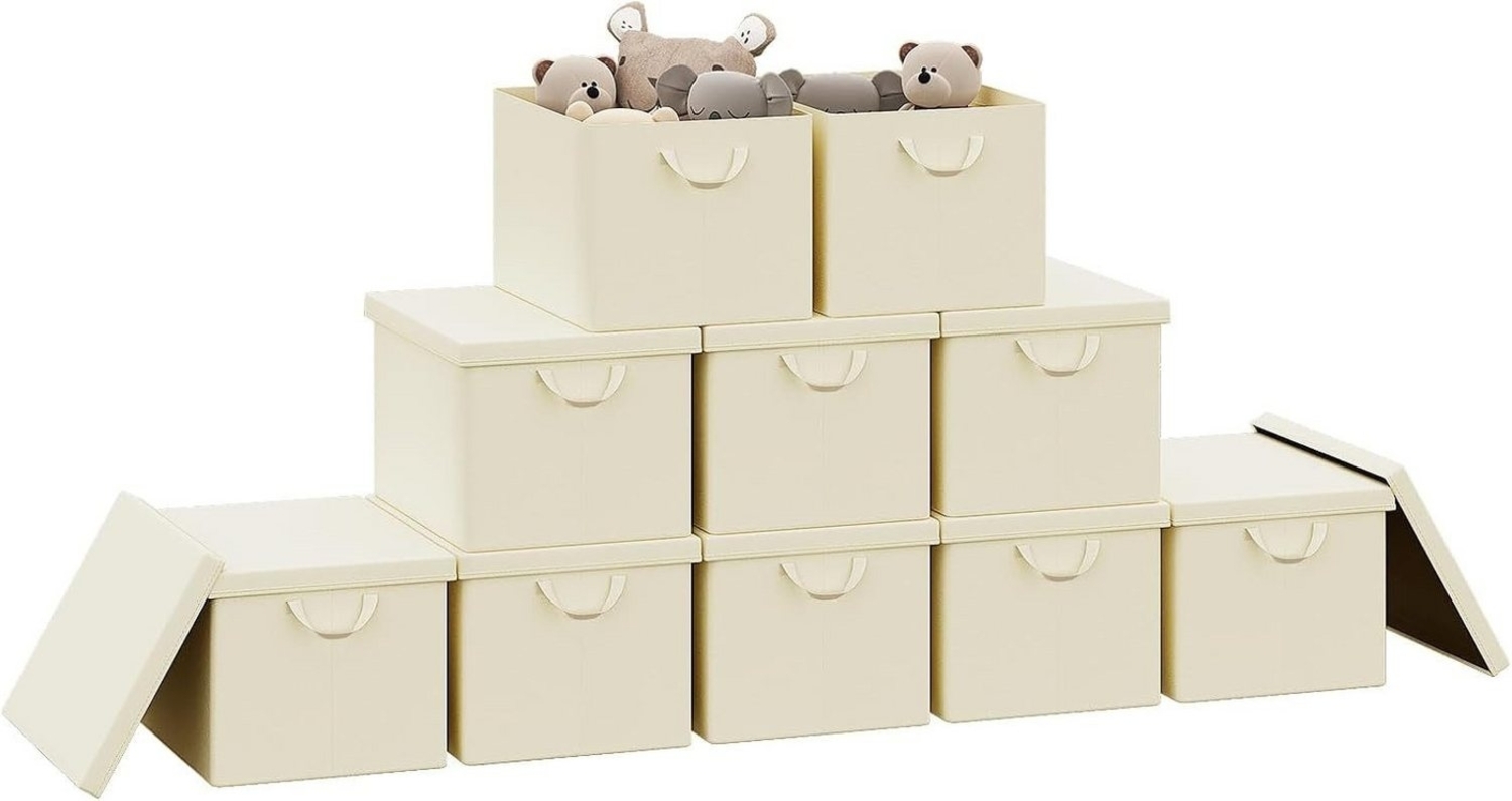 Woltu Aufbewahrungsbox (10 St, Set), mit Deckel, mit Griffen, faltbar Bild 1