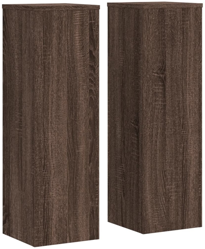 vidaXL Pflanzenständer 2 Stk. Eichen-Optik 25x25x80 cm Holzwerkstoff 852948 Bild 1