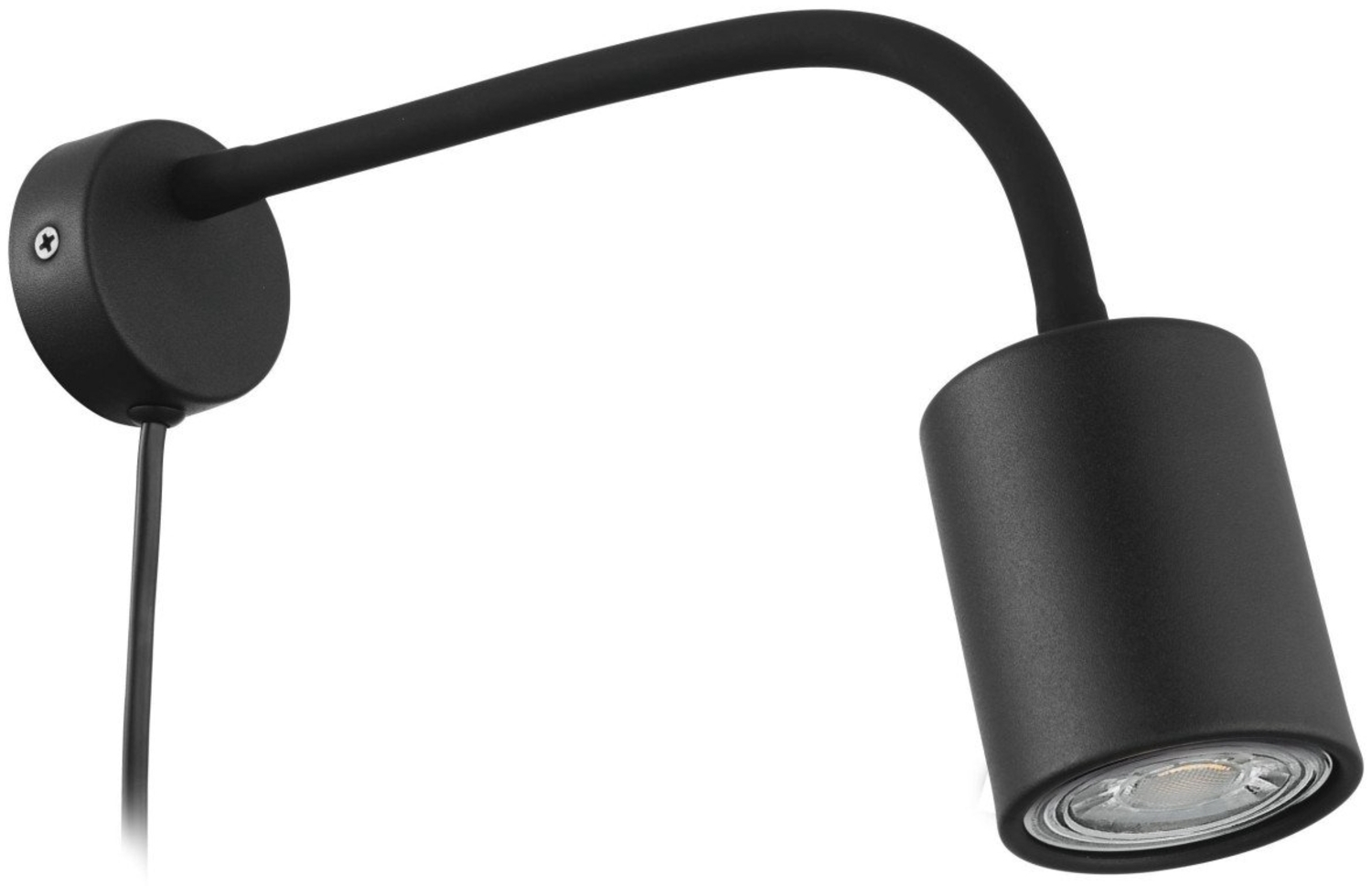 Eglo Wandleuchte Portella GU10 schwarz Stahl Bild 1