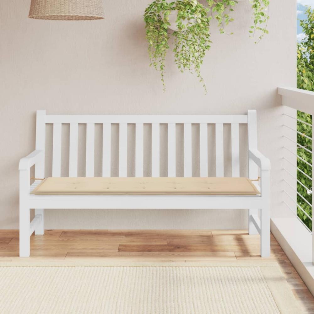 vidaXL Gartenbank-Auflage Beige 150x50x3 cm Oxford-Gewebe 47627 Bild 1