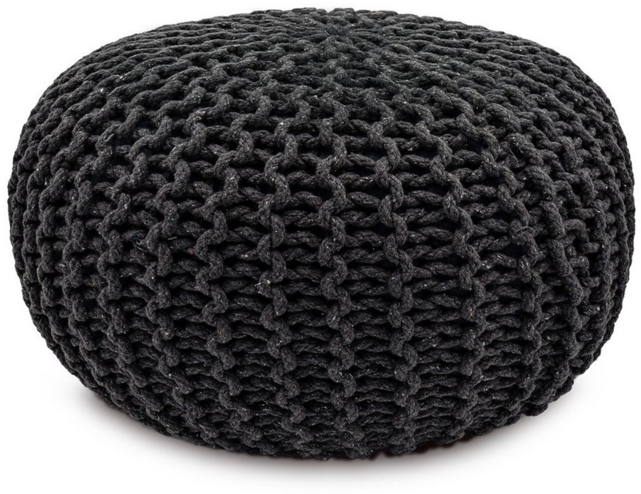 Amagohome Sitzhocker Sitzpouf Strickhocker Pouf Ø45 H30cm Bodenkissen Indoor Baumwolle nach Bild 1