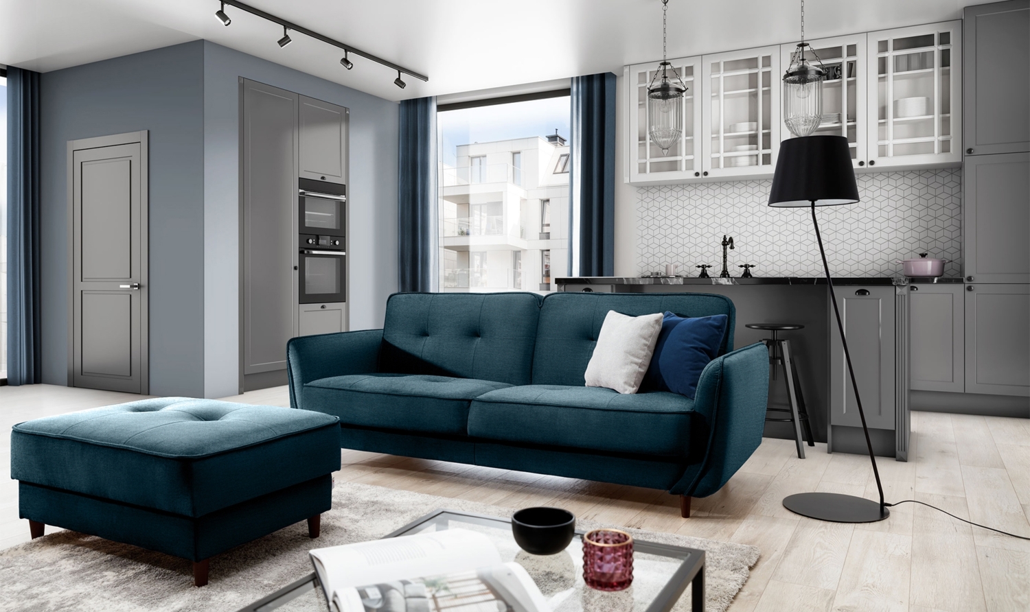 Eltap Bellis Sofa (Monolith 77) mit Schlaffunktion Bild 1