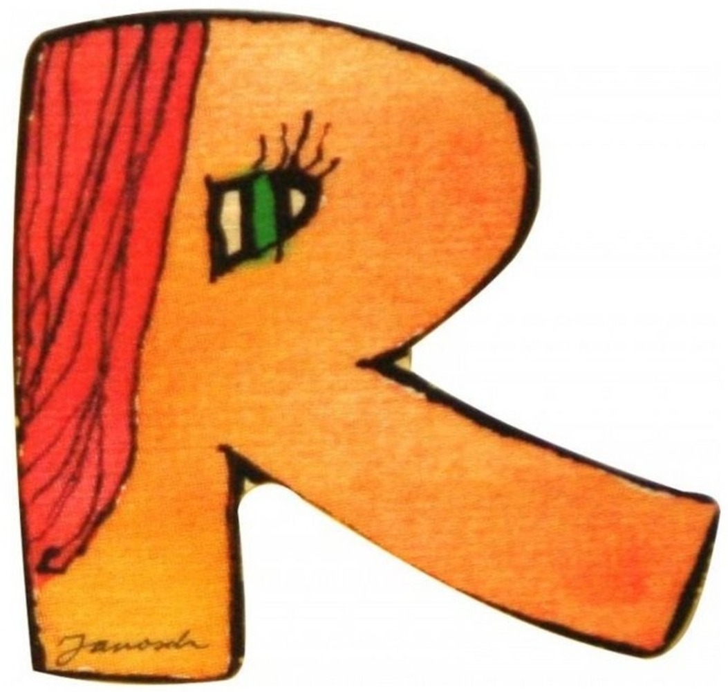 JANOSCH Deko-Buchstaben aus Holz für Kinderzimmertür, zum Ankleben Bild 1