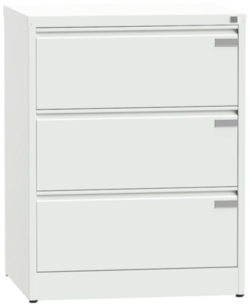 ASM Aktenschrank 3 Schubladen RAL9010 Bild 1